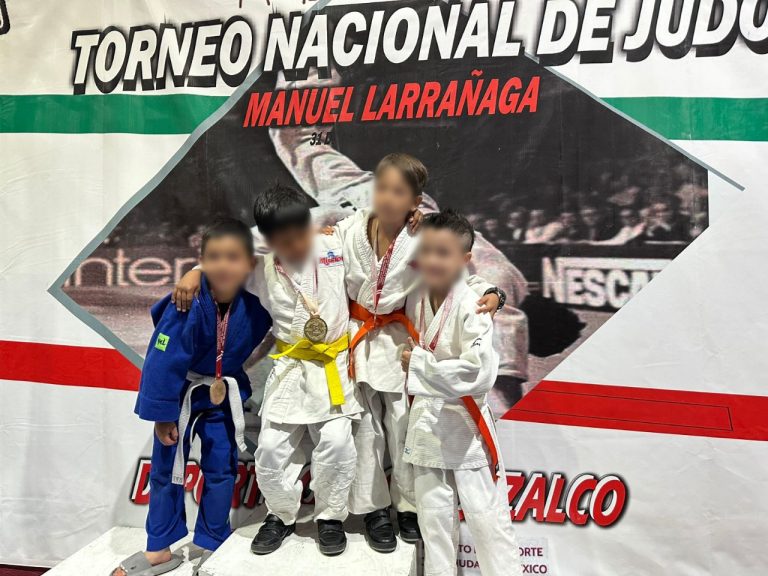 Ganan judokas infantiles cinco medallas en torneo nacional