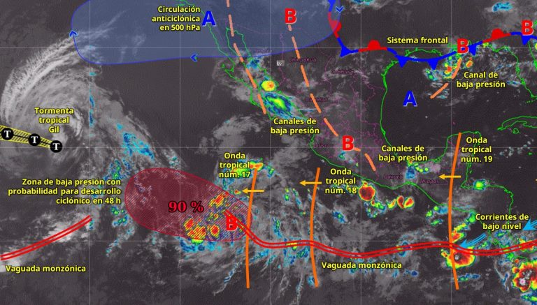 Ingreso de aire húmedo del océano Pacífico propiciará lluvias en Michoacán