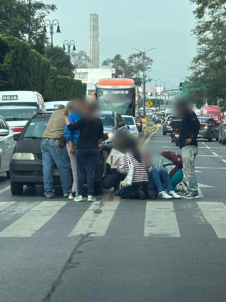 Peatona es atropellada en la Av. Madero Poniente de Morelia 