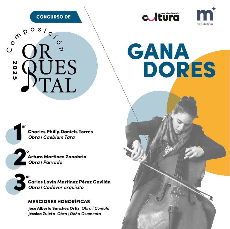 Secultura Morelia anuncia a ganadores del Concurso de Composición Orquestal 2025