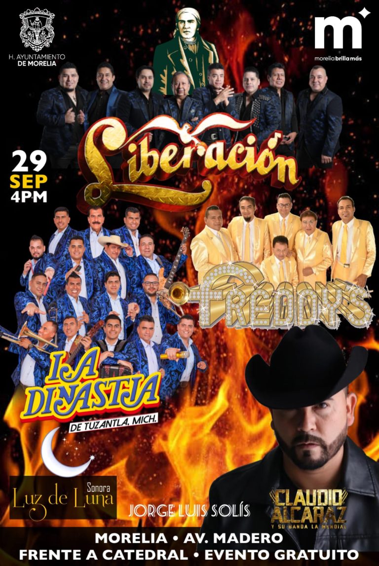 Presenta ayuntamiento cartelera completa para baile del 29 de septiembre