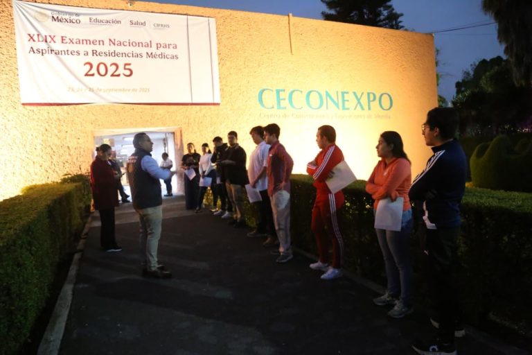 Despliegan esquema de seguridad para el Examen Nacional de Residencias Médicas
