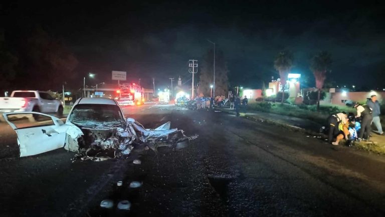Choque vehicular múltiple deja tres heridos en la Avenida Morelos Norte de Morelia
