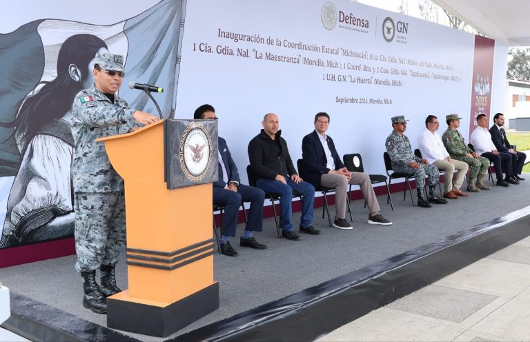 Destaca Guardia Nacional apoyo del Gobierno de Morelia