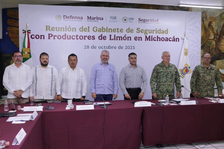 Sostiene reunión García Harfuch con limoneros y gabinete de seguridad