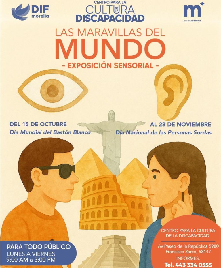 Invitan a ‘sentir el arte’ con exposición sensorial de las Maravillas del Mundo