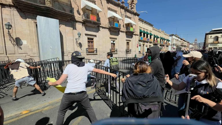 Pendiente la situación legal de 8 de los 11 detenidos tras disturbios en el Centro Histórico de Morelia