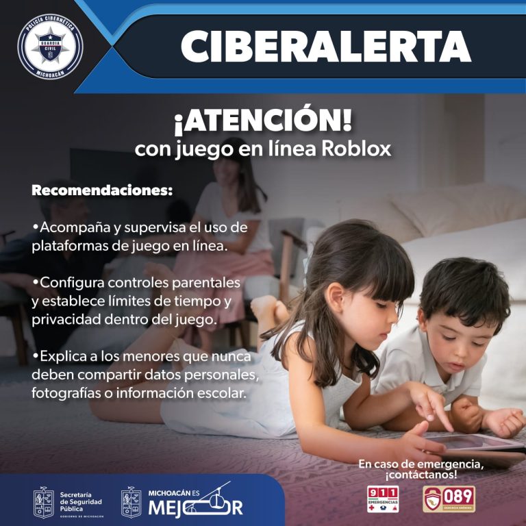 Emiten ciberalerta para prevenir riesgos de niñas y niños por juegos en la red