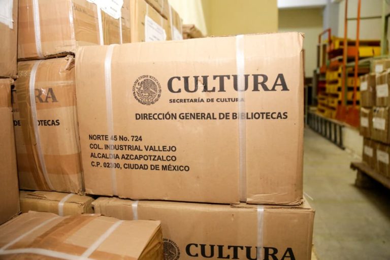 Recibe SEE más de 400 cajas con una dotación de libros por parte de la Red Nacional de Bibliotecas