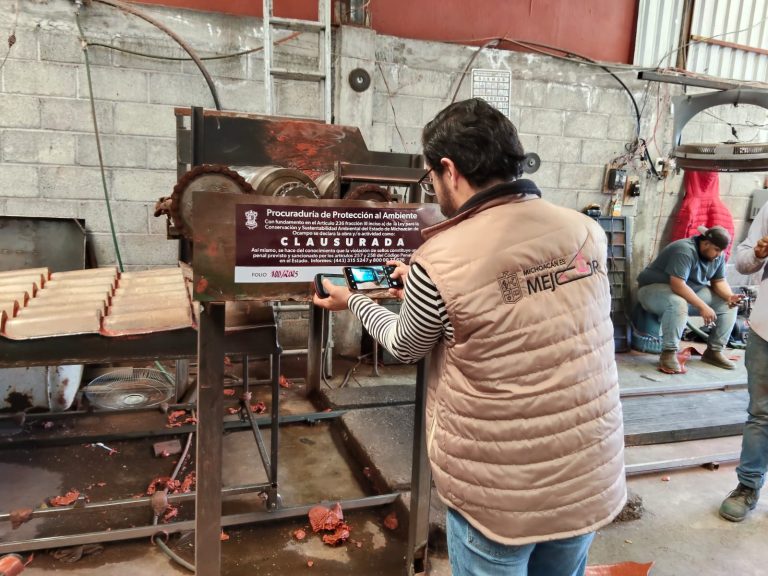 Proam clausura industria en Charo al no contar con autorizaciones ambientales