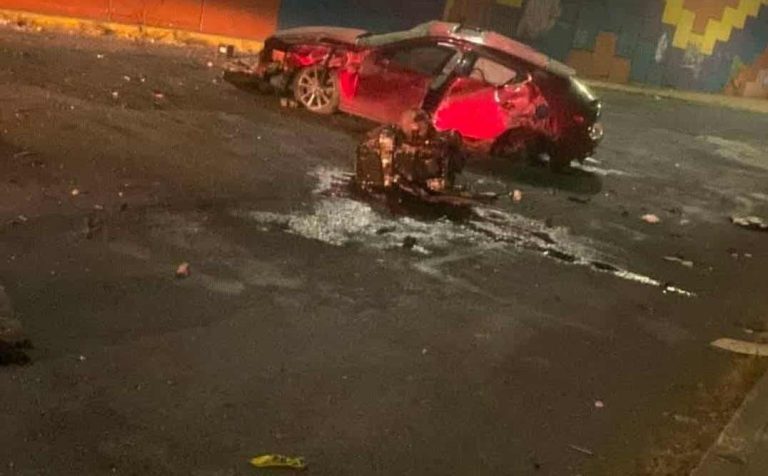 Se registra accidente automovilístico en el Libramiento Nororiente de Morelia