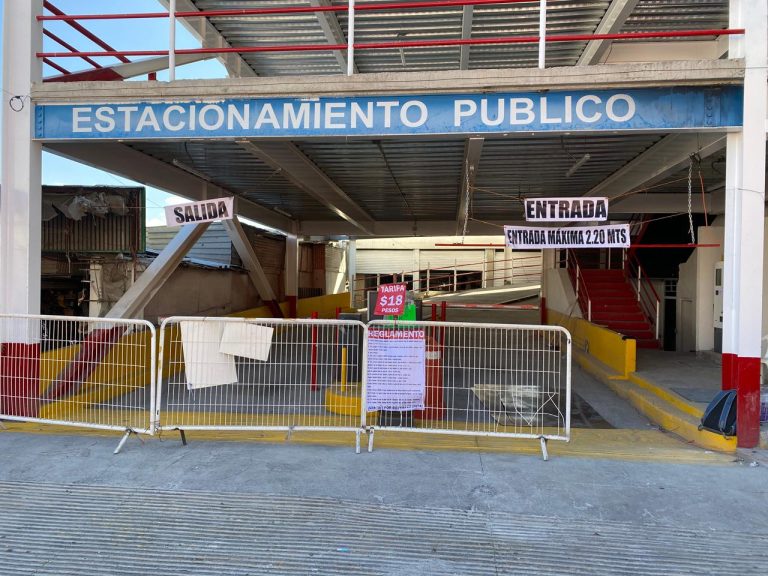 Antes de funcionar por completo, realizan pruebas estructurales al estacionamiento del Mercado Independencia