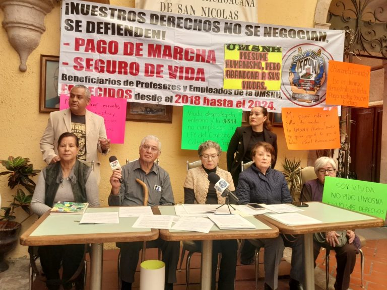 Suma 150 mdp el adeudo que rectoría de la UMSNH se niega a pagar a deudos de profesores fallecidos