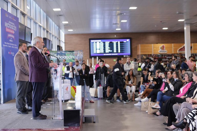 Michoacán más conectado que nunca; en 2025 consolidó Bedolla 8 nuevas rutas aéreas