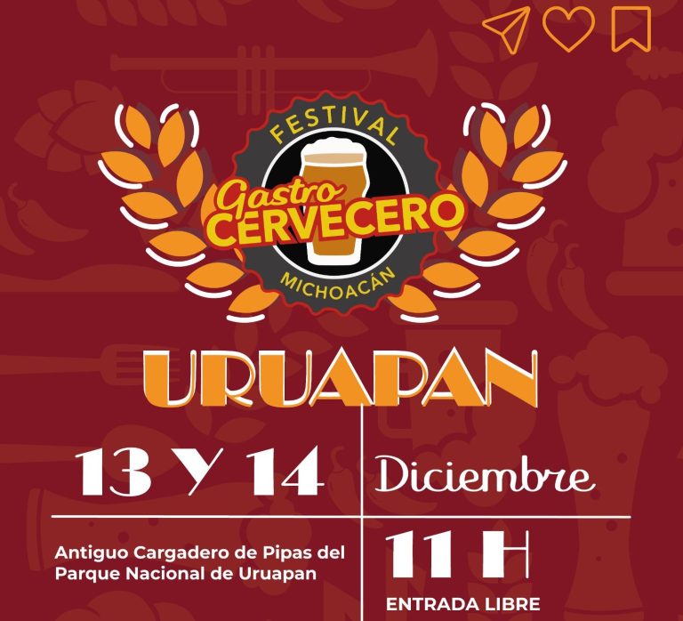 Uruapan recibirá la nueva edición de la Muestra del Festival Gastro Cervecero