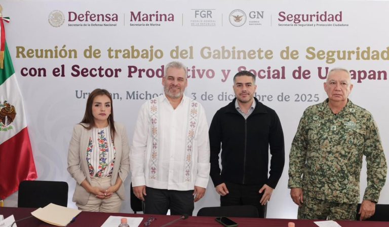 Plan Uruapan avanza con resultados para regresar la confianza a la ciudadanía, asegura gobernador