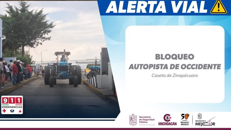 Reinician movilizaciones campesinos inconformes, ante indiferencia de gobierno; bloquean caseta de Zinapécuaro 