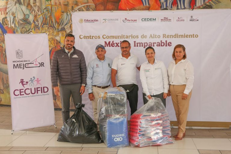 Plan Michoacán activa el deporte en 10 municipios con entrega de material: Cecufid
