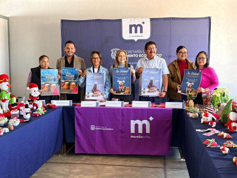 Anuncian los próximos eventos navideños en tenencias y plazas de Morelia