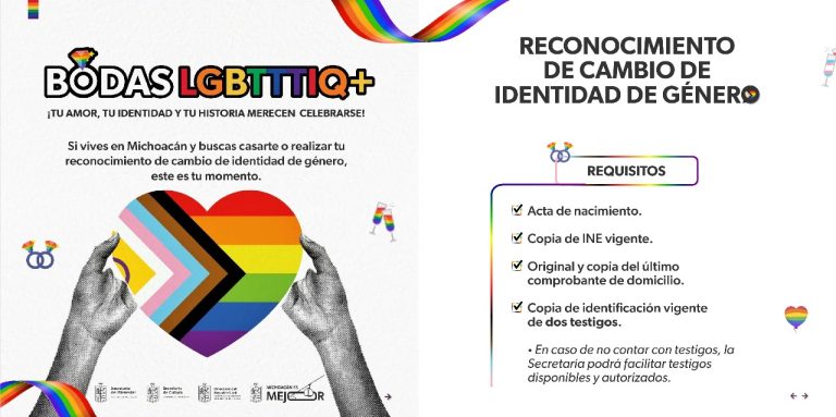 Sedebi celebrará bodas de la diversidad y reconocimiento de identidad de género