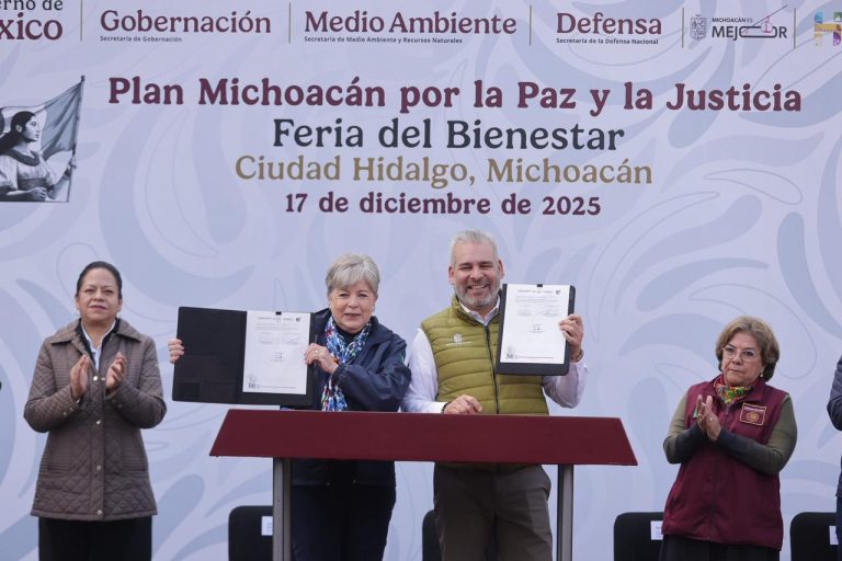 Firman Bedolla y Alicia Bárcena acuerdo estratégico por el medio ambiente