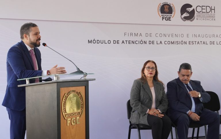 Abre CEDH Michoacán Módulo de Atención Ciudadana en la Fiscalía General del Estado
