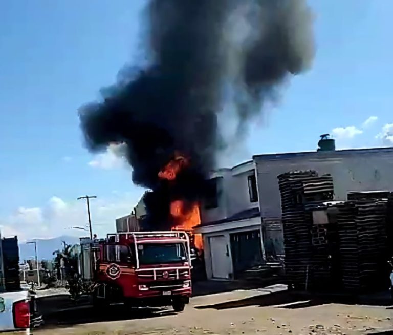 Se registra incendio de maderería al poniente de Morelia