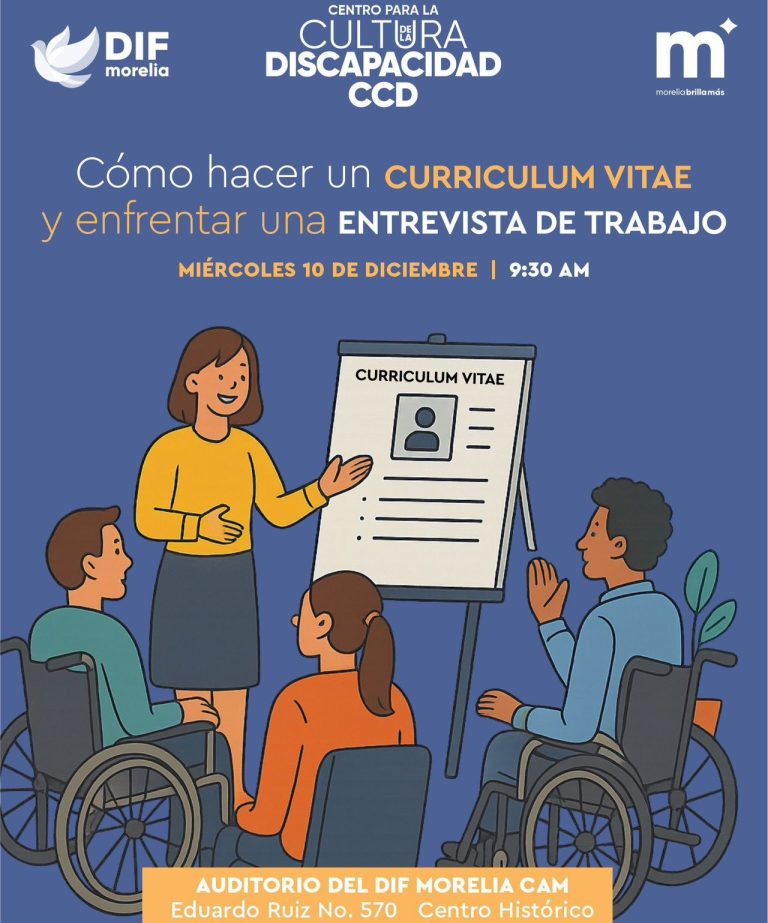 Invita DIF Morelia a taller para fortalecer habilidades de búsqueda de empleo