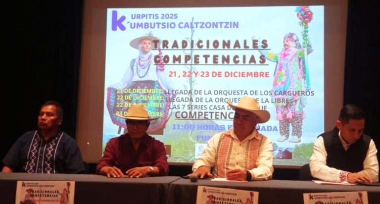 Tradicionales competencias de los Kúrpites de Caltzontzin, este diciembre