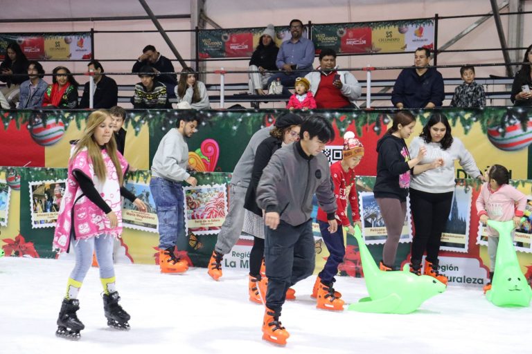 Pista de hielo de la Villa Navideña abrirá este 31 de diciembre hasta las 15 horas