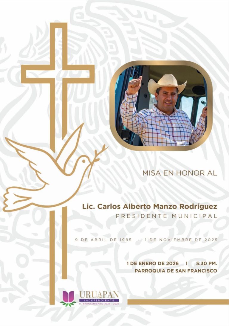 Celebrarán misa a Carlos Manzo