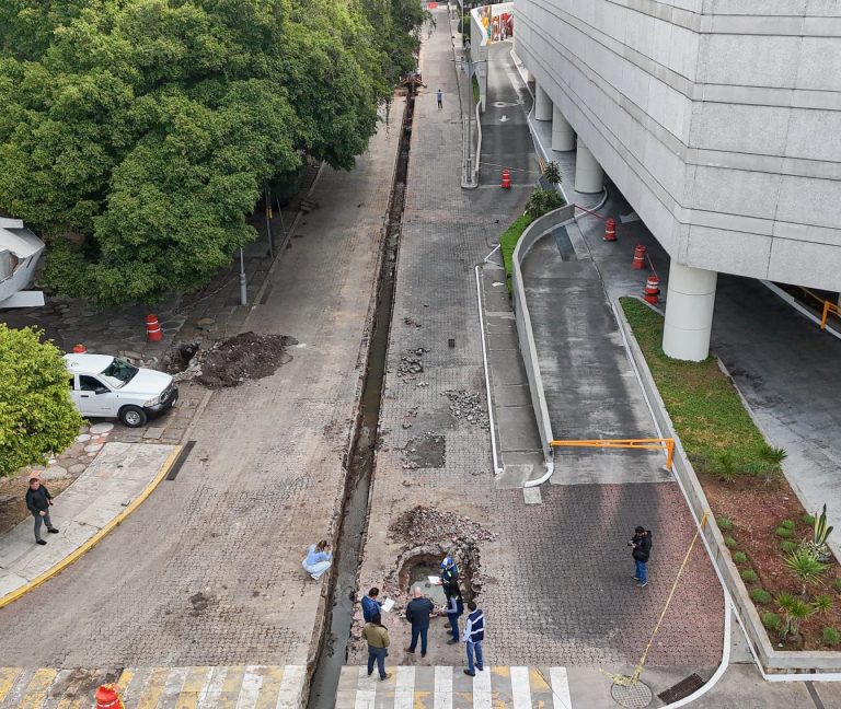 Supervisan autoridades obra de red sanitaria en la zona Sureste de Morelia