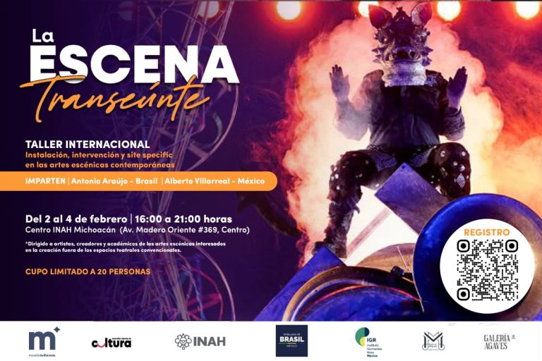 Invita SeCultura Morelia a taller internacional de artes escénicas “La Escena Transeúnte”