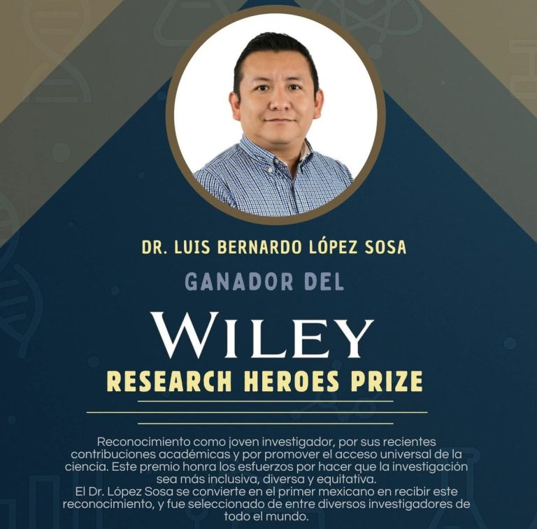 Investigador michoacano, primer mexicano en ganar el Wiley Research Heroes Prize