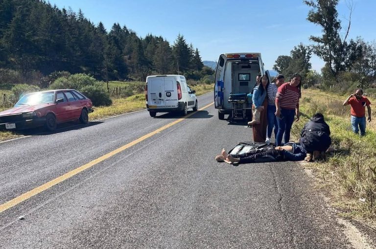 Motociclista resulta gravemente lesionado tras derrapar