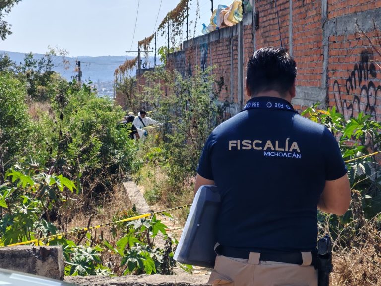 Hombre es encontrado muerto en un baldío al poniente de Morelia