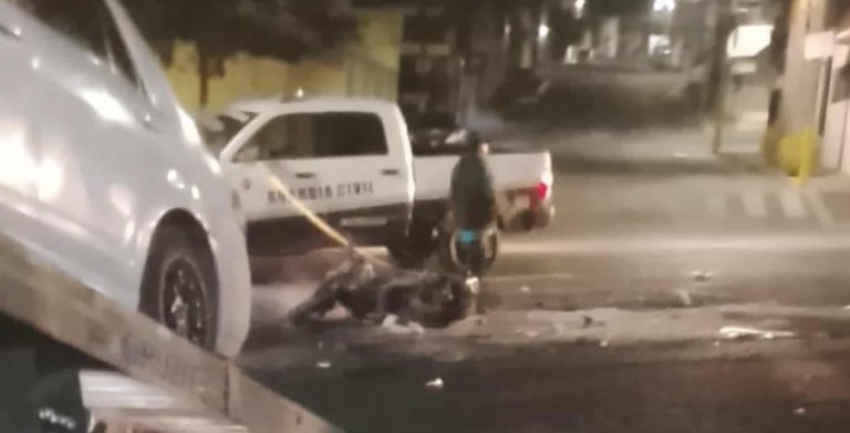 Choque entre moto y auto deja un muerto en la colonia Vasco de Quiroga, de Morelia