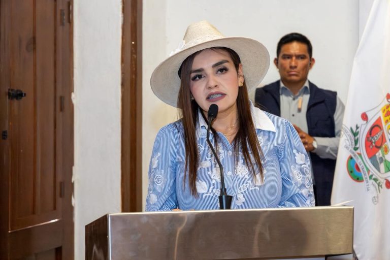 Grecia Quiroz y García Harfuch analizan cambios en seguridad para Uruapan