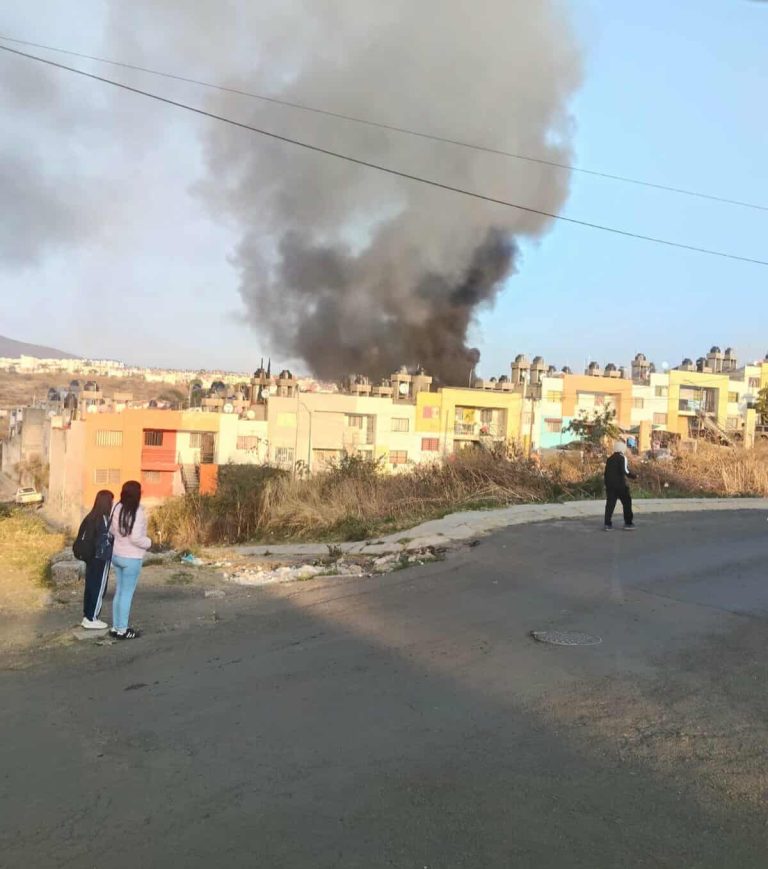 Se registra incendio de domicilio en Hacienda del Sol, Tarímbaro 