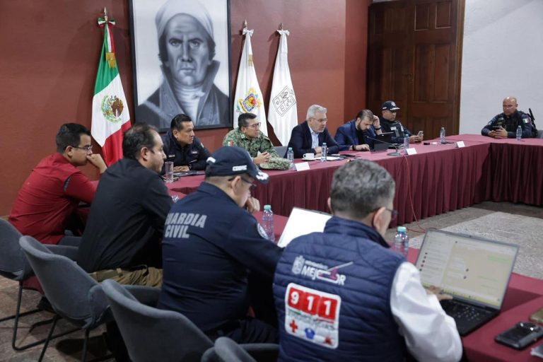 Mantienen Gabinete de Seguridad monitoreo para garantizar la tranquilidad en Michoacán