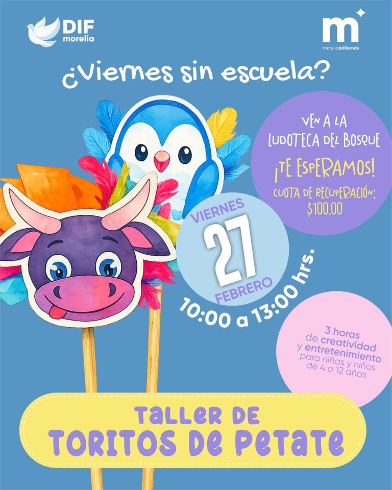 DIF Morelia impulsa tradición y creatividad con Taller de Toritos de Petate