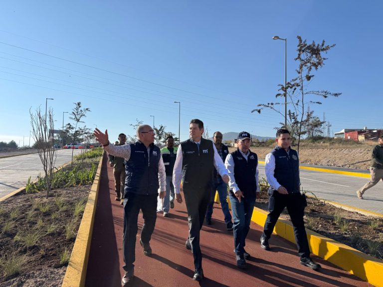 Revisa alcalde últimos detalles de la avenida Amalia Solórzano