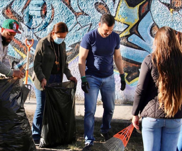 Realizan jornada de limpieza y ordenamiento en la colonia Francisco Xavier Clavijero