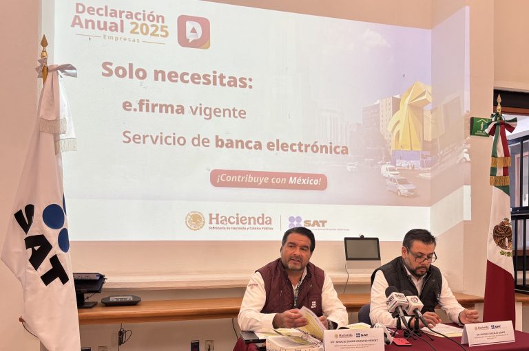 Empresas tienen hasta marzo para presentar su Declaración Anual 2025: SAT