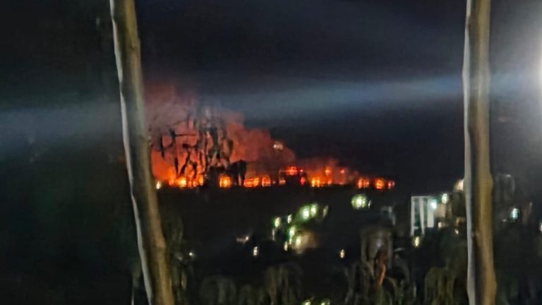 Incendio de pastizal moviliza a bomberos al sur de Morelia