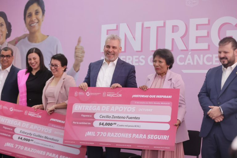 Fortalece Michoacán atención integral a más de 2 mil 900 mujeres con cáncer