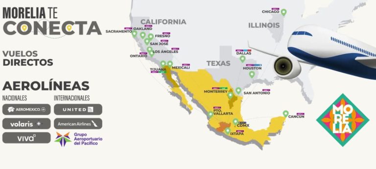 Aeropuerto de Morelia inicia 2026 como octavo mejor en llegada de pasajeros internacionales