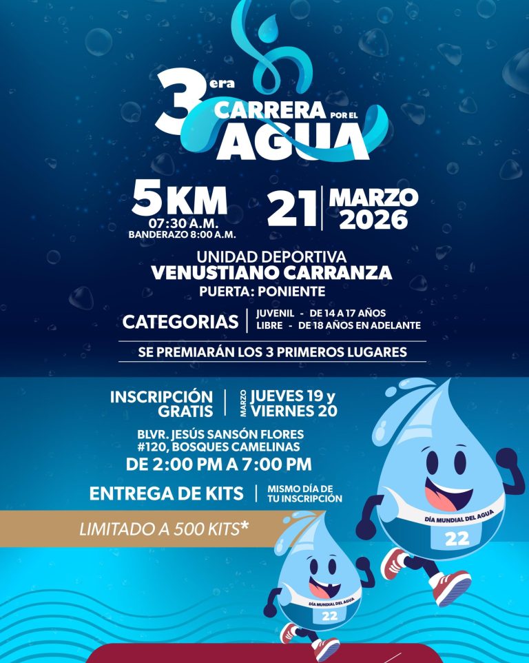 Lanzan convocatoria para la tercera edición de la carrera por el Agua