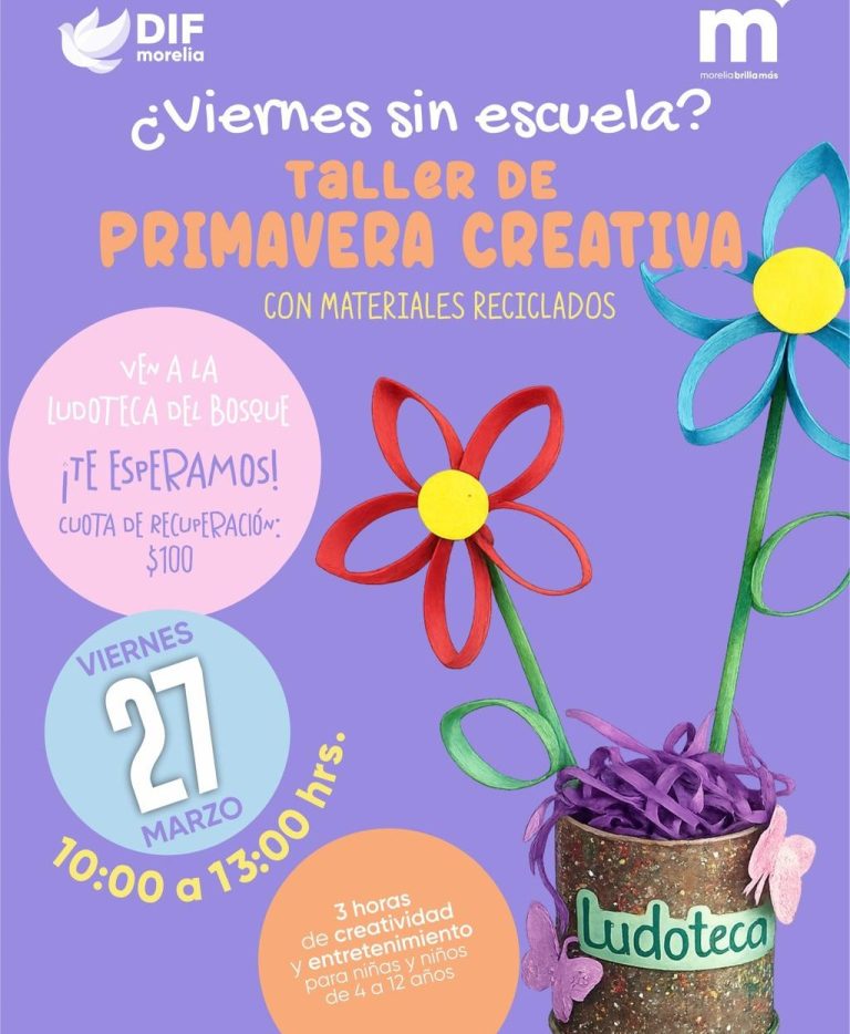 Ofrece DIF Morelia talleres en viernes de Consejo Técnico