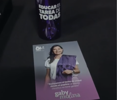 Foro por la paz deriva en promoción personal, Gabriela Molina dedica discurso a su trayectoria pública